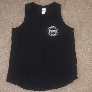 PINK black tank top